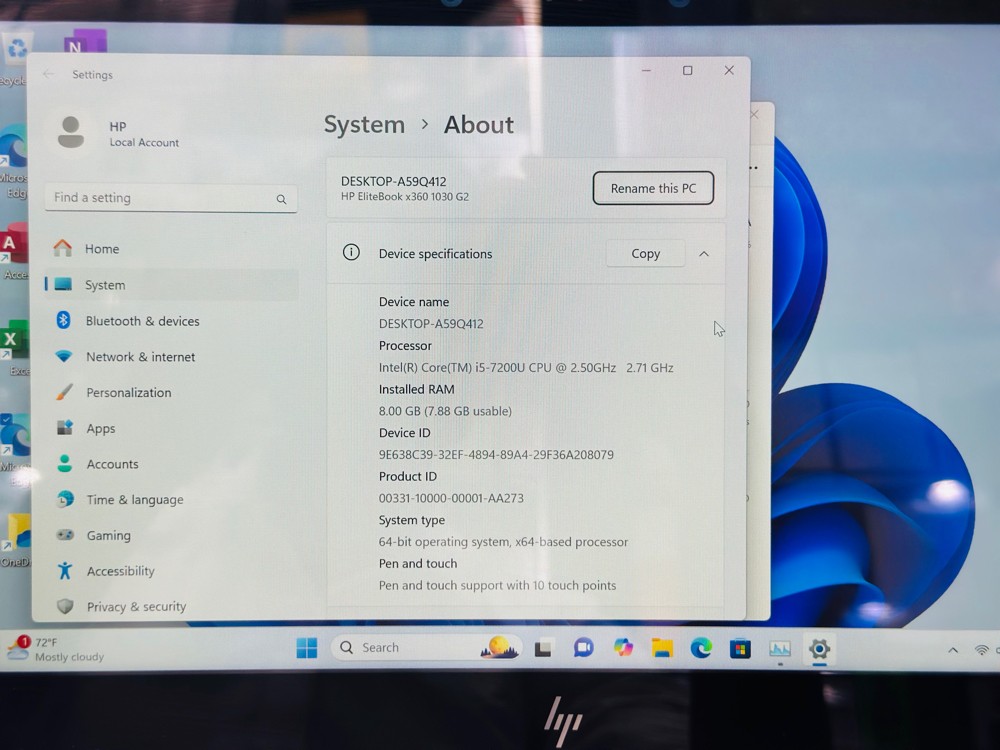 hp ELITEBOOK X360 - 3