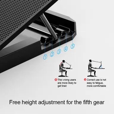 Cooling Laptop Holder ( Black ) - 4