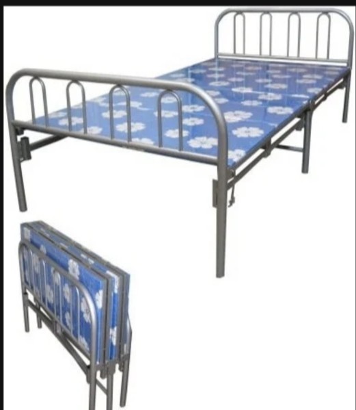 Folding bed and mattress - 1