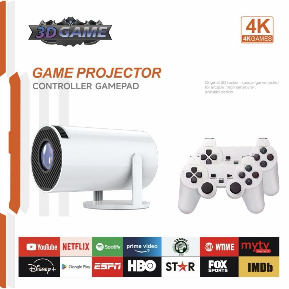JY320 Plus 4K Game Projector with - 3