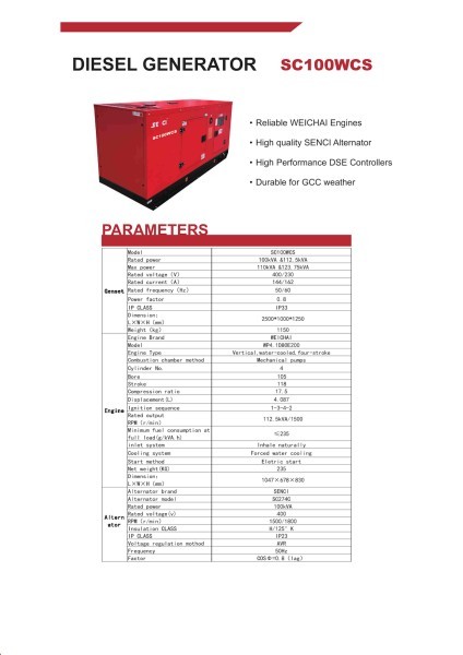 GENERATOR DIESEL SC60WCS-60 KVA - 5