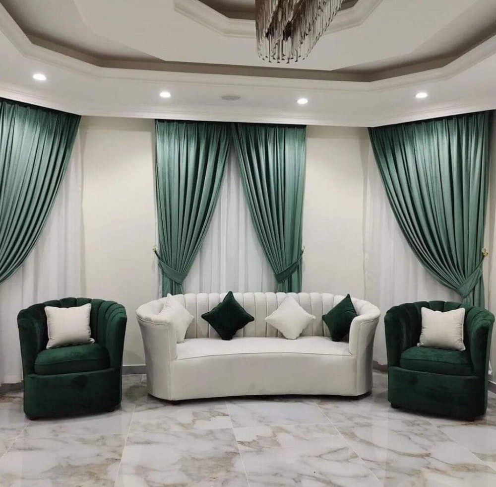 curtains and sofa - 3