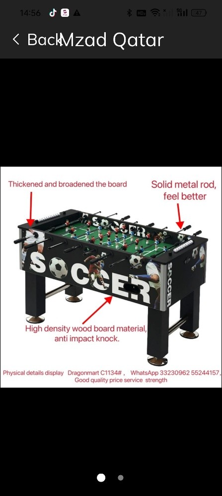 football table soccer foosball - 1