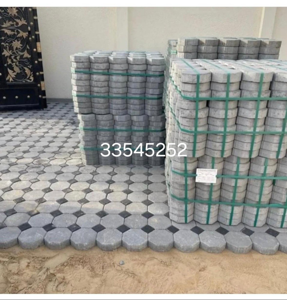 تركيب الانترلوك والبلاط الخارجي - 1
