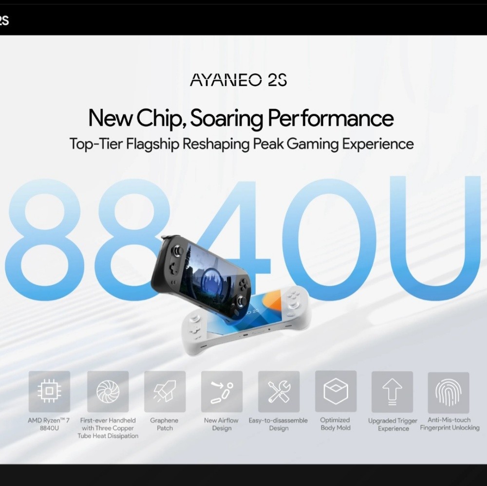 AYANEO 2S Starry Black 32GB 2TB - 12
