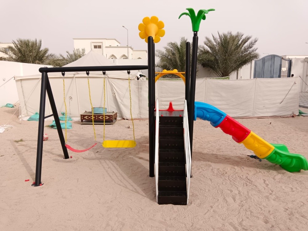slide swing playground outdoor - 2