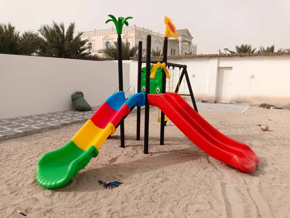 slide swing playground outdoor - 1