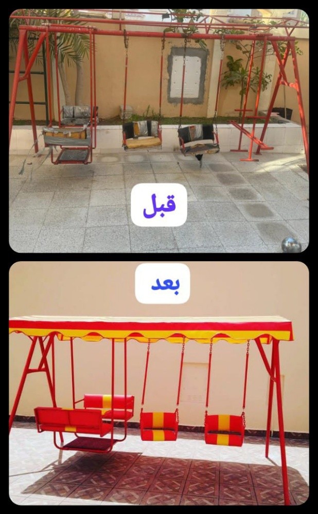 تنجيد الكراسي وتفصيل المظله - 1