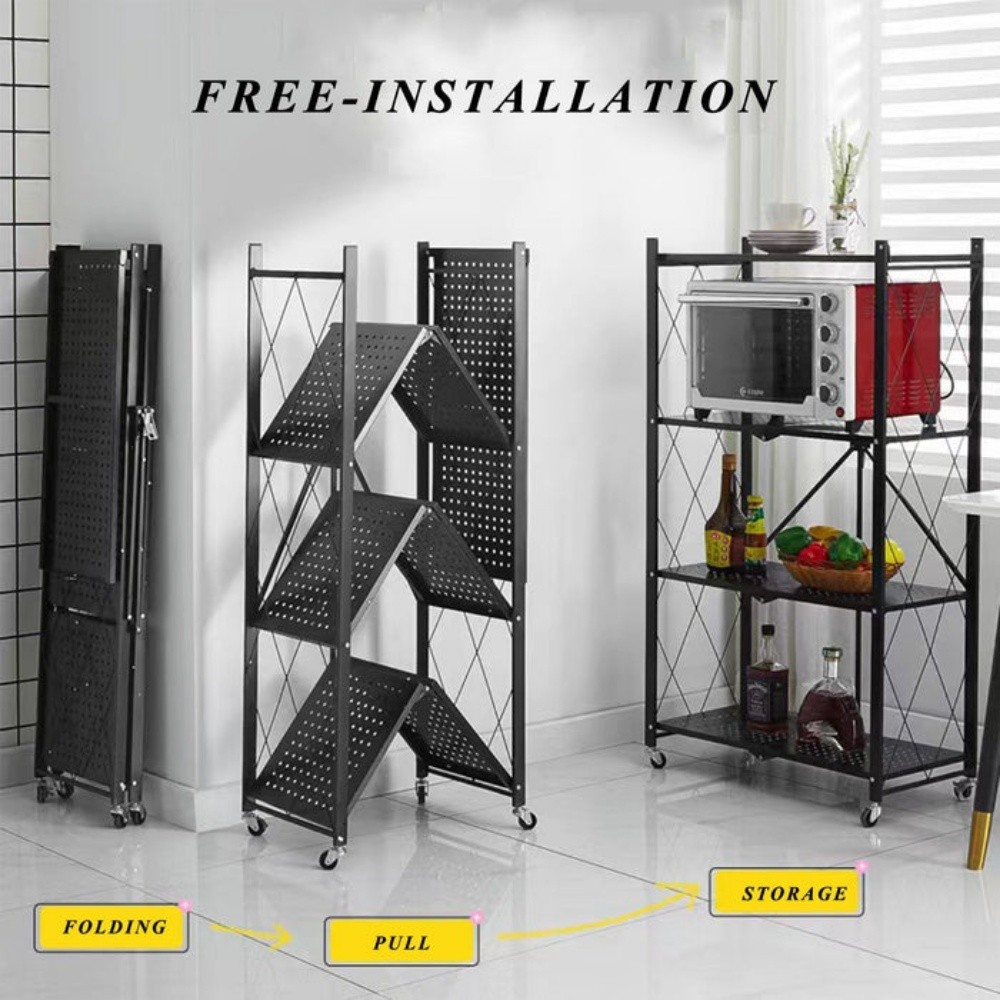 Heavy duty foldable metal rack - 12