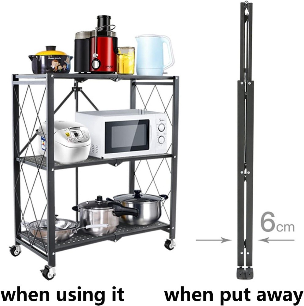 Heavy duty foldable metal rack - 3