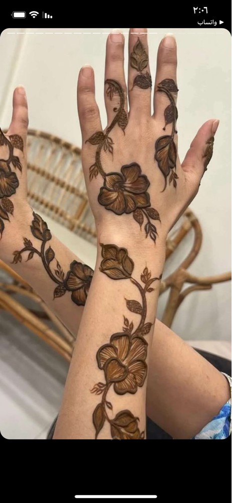 حناية خليجية وهندية . - 1