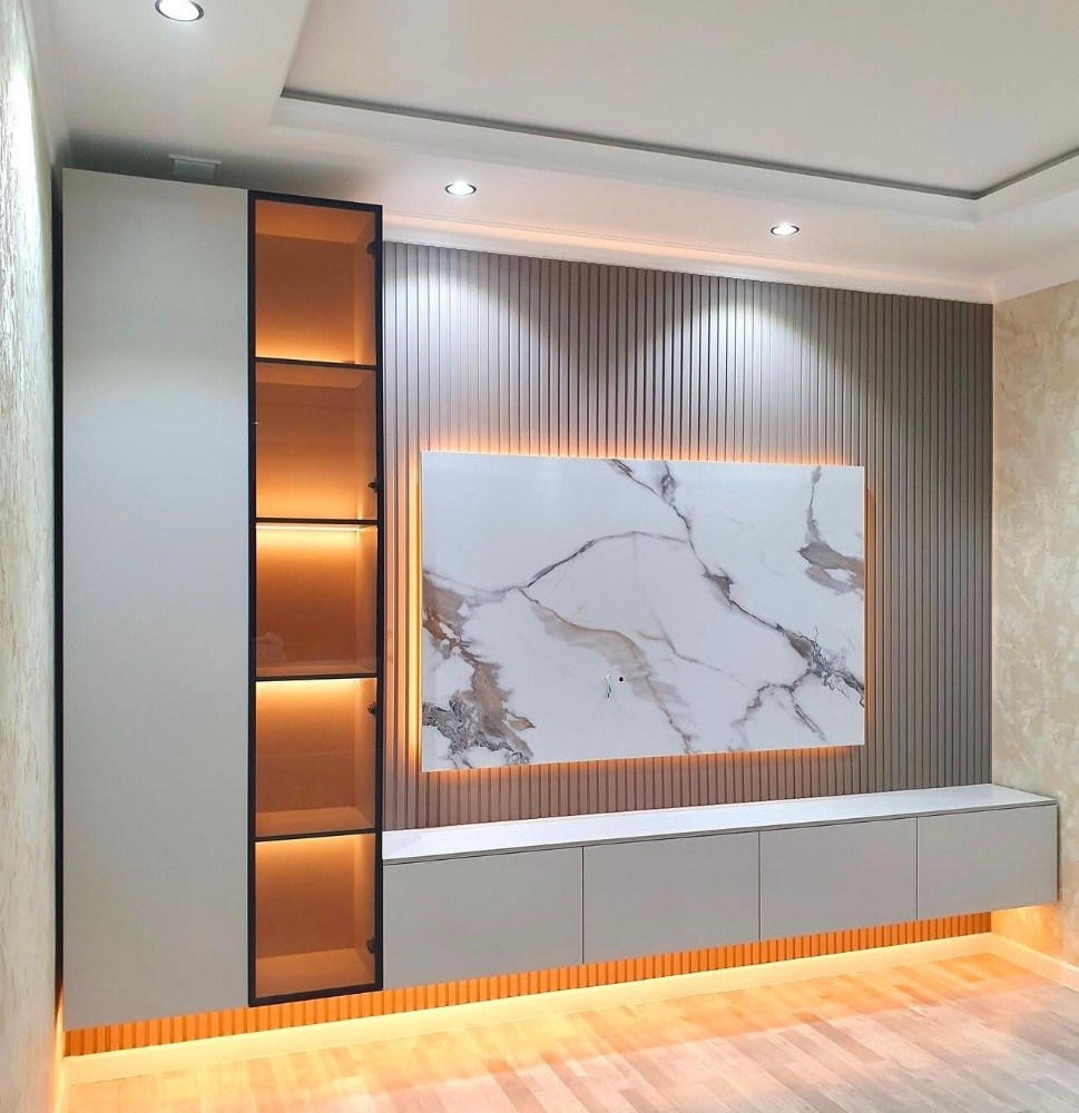 Television decor & shelf design - 8