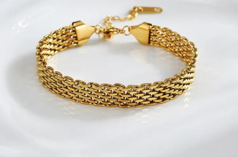 stainless steel bracelet - 1