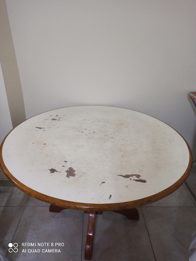 Dinner wood round table - 2