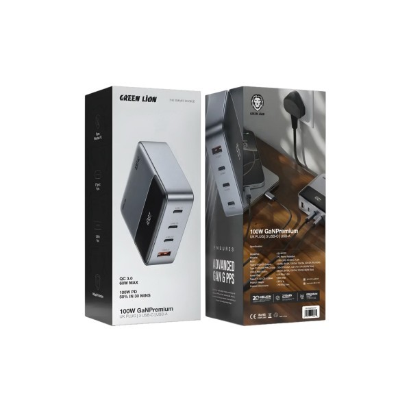 Green Lion 100W GaN Wall Charger - 2