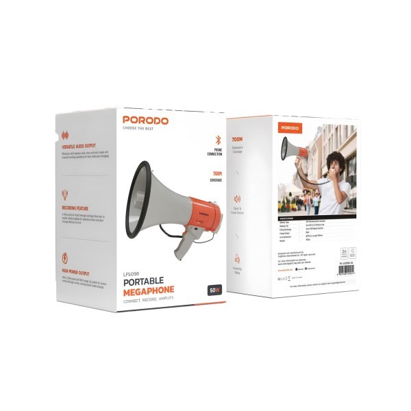 Porodo Portable Megaphone - 2