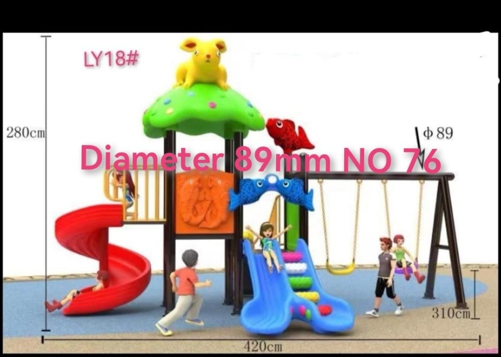 playground slide swing outdoor - 3