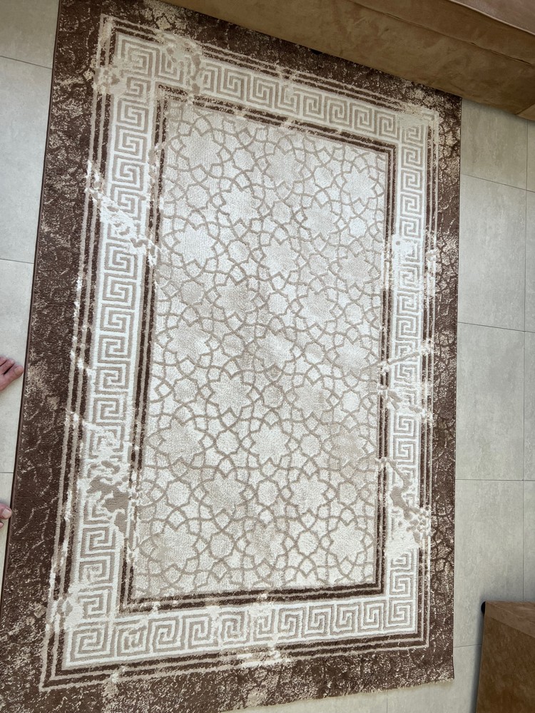سجادة ارضي مطعمة بتصميم عصري  - 4