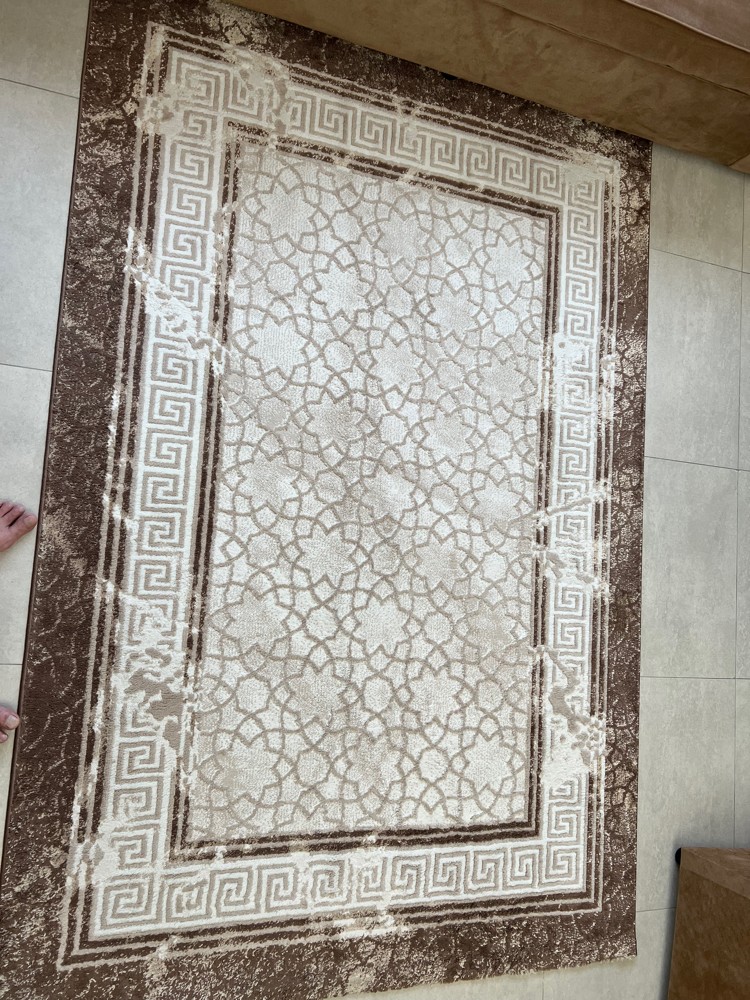 سجادة ارضي مطعمة بتصميم عصري  - 3
