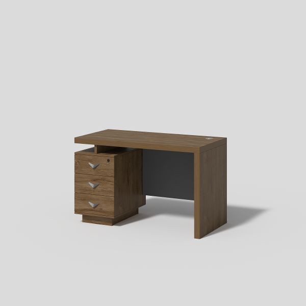 Office Desk with 3D fixed drawer - 2