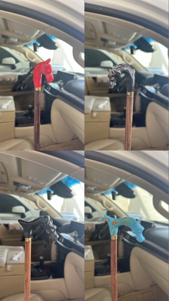Embroidered wooden stick - 4