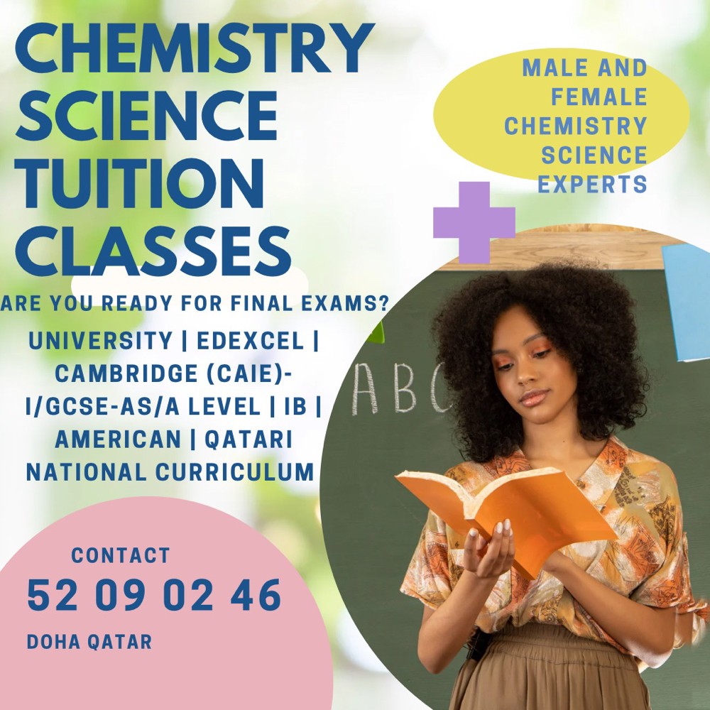 CHEMISTRY AND SCIENCE TUITIONS  - 3