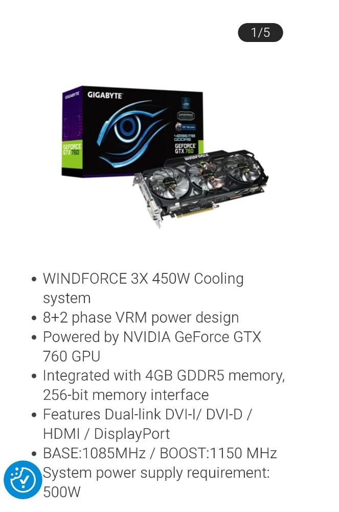 VGA CARD GIGABYTE - 1