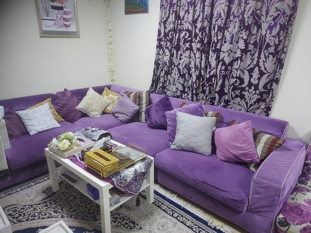 blue sofas set with corner sofa - 2