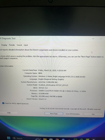 laptop ASU’s  - 2