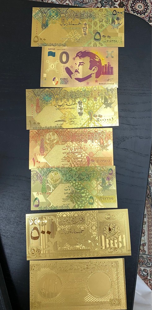 Gold plated special banknotes  - 2
