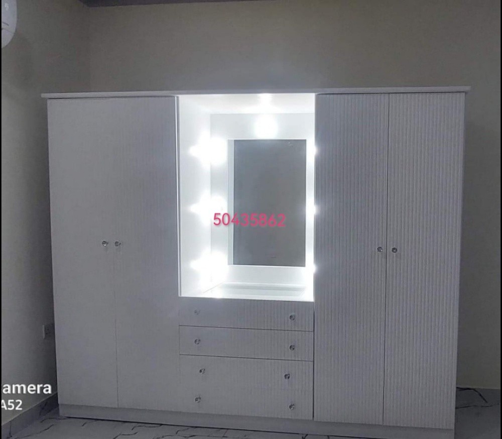 six doors wooden wardrobe ^ - 3