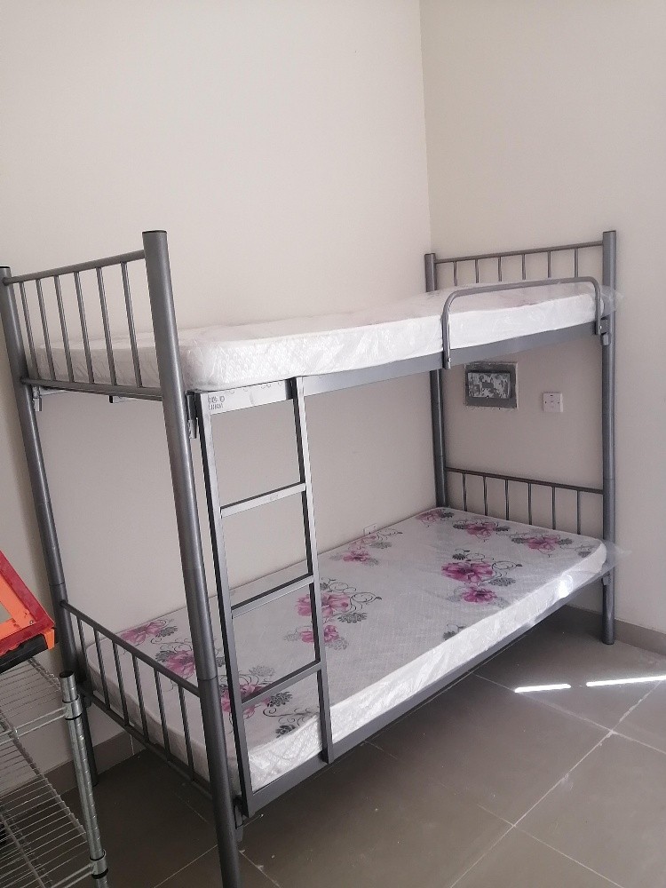 double bunk bed with mattress - 1
