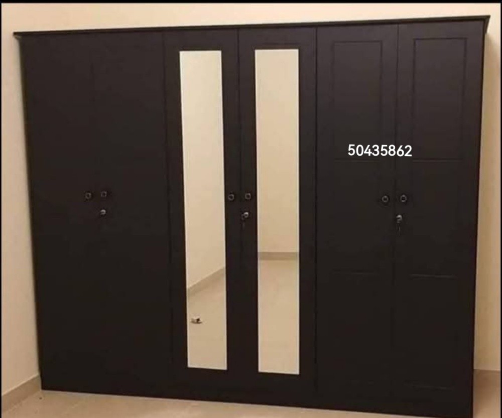 six doors wooden wardrobe sale - 5