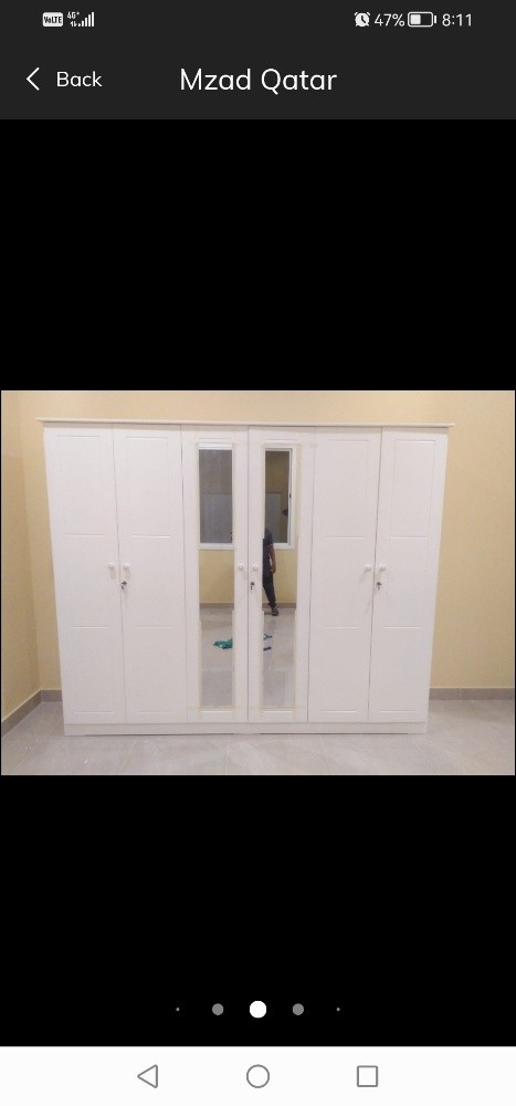six doors wooden wardrobe sale - 4