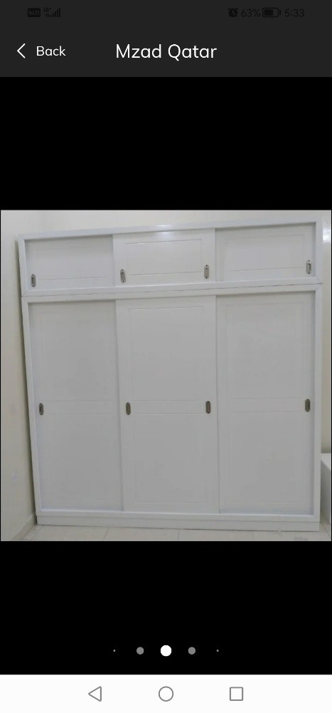 six doors wardrobe with top - 4