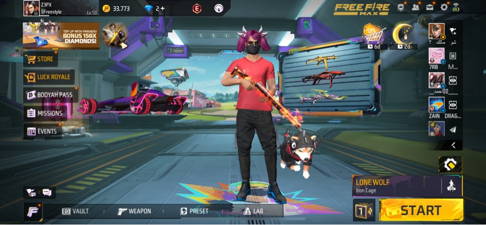 free fire rare account best offer - 5