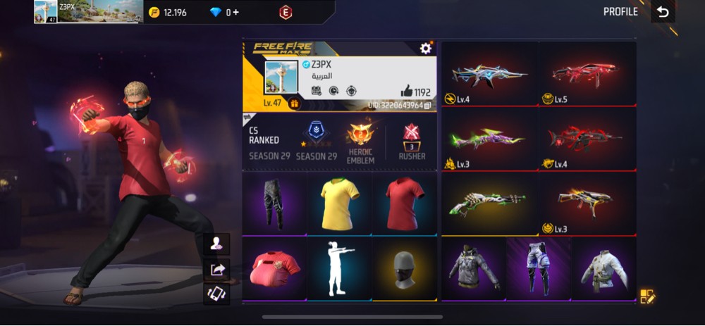free fire rare account best offer - 3