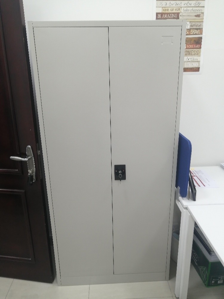 metal double doors wardrobe - 2