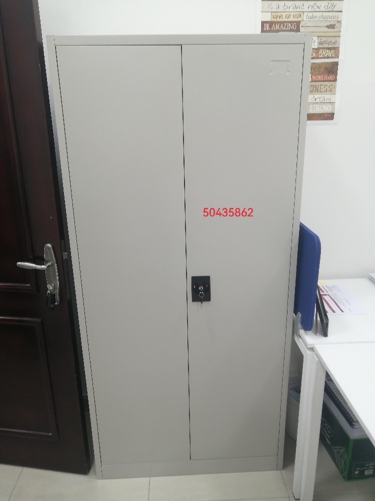 metal double doors shelf cupboard - 2