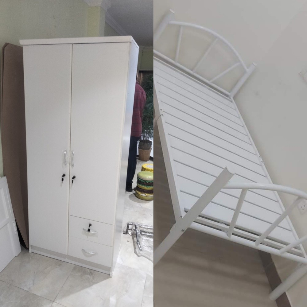 New Mattress, Bed,Cabinet - 10