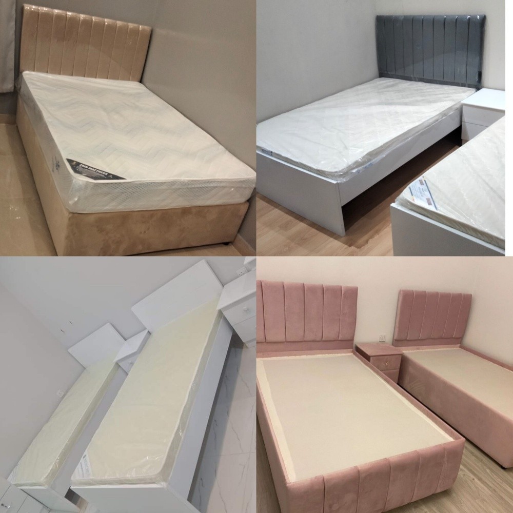 New Bed, Mattress, Cabinet - 1