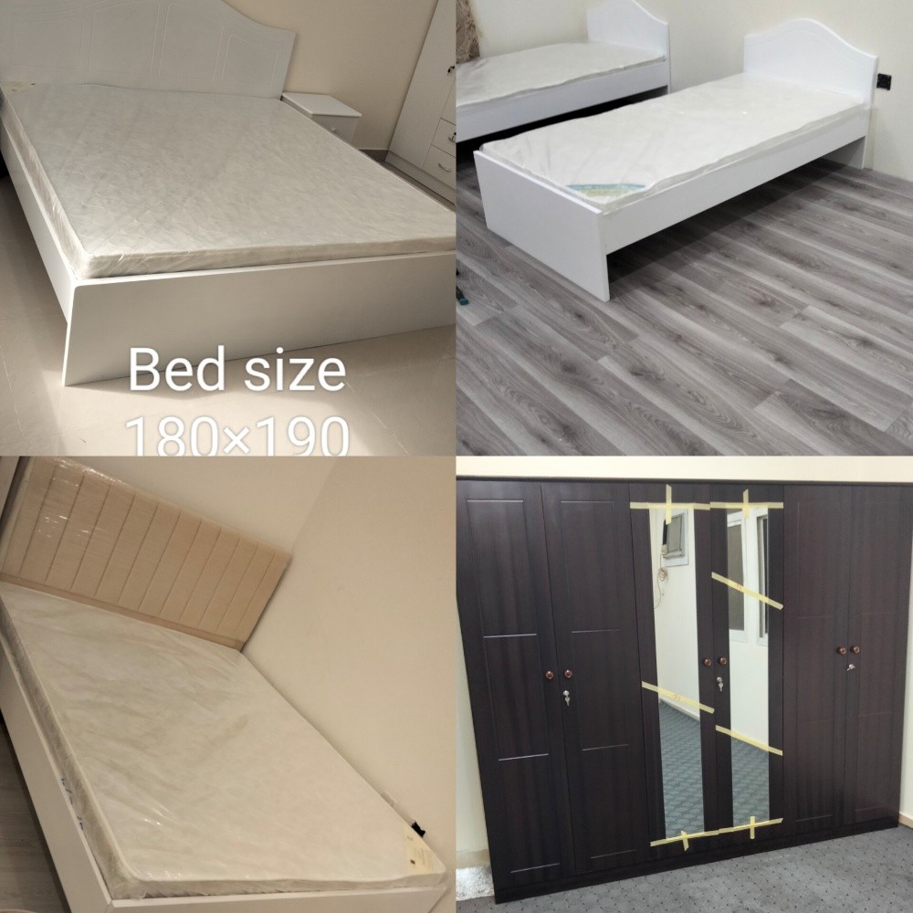 New Bed, Mattress, Cabinet - 1