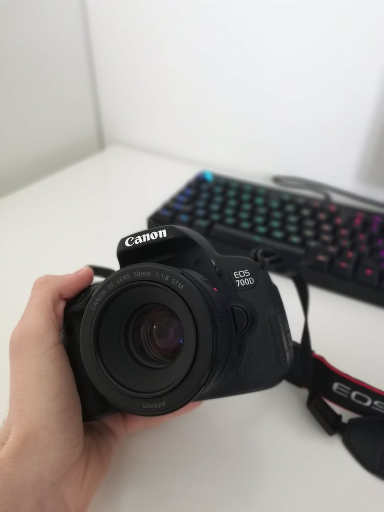 Canon 700D with 50mm 1.8f lens - 1