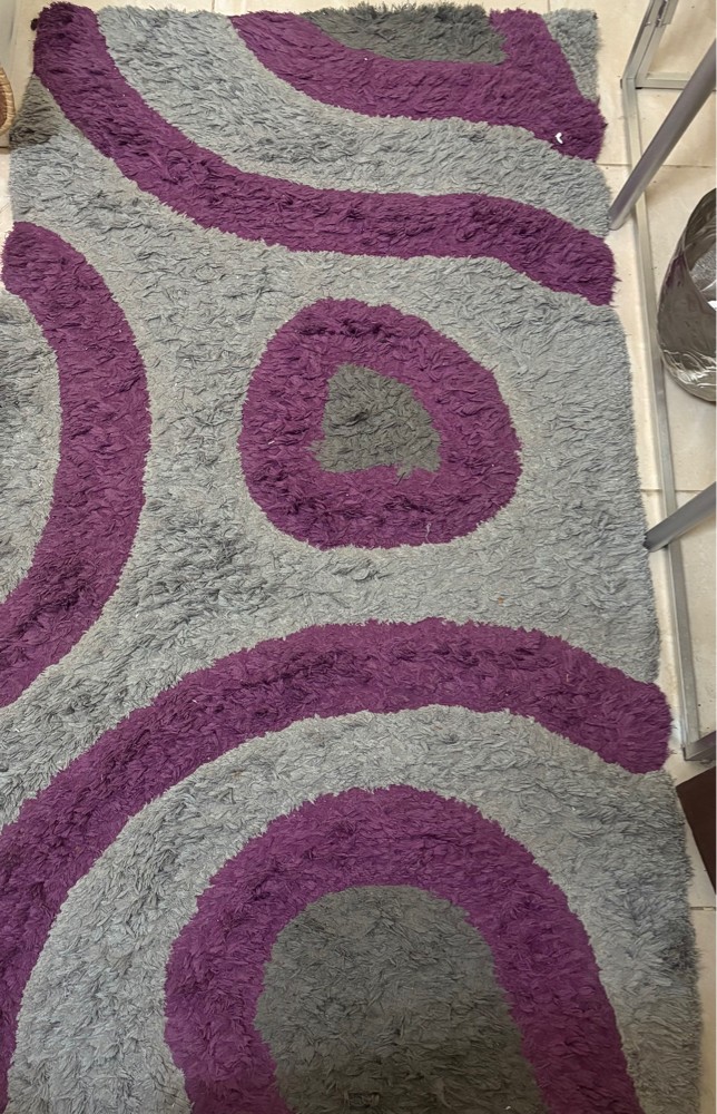 grey & purple carpet  - 1