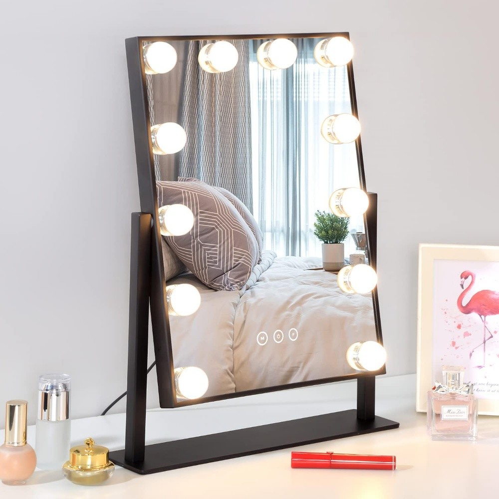 Green lion makeup mirror 12 led - 2
