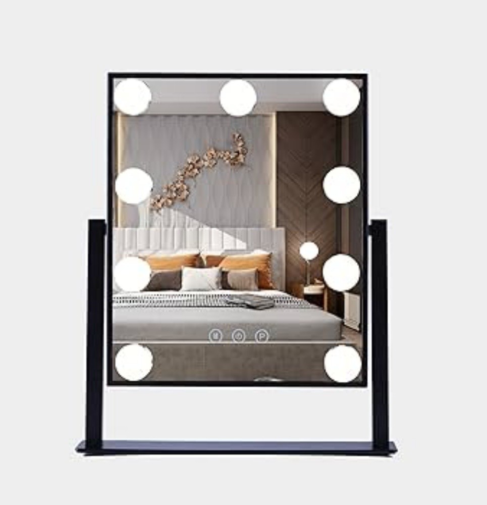 Green lion makeup mirror 9 led - 2