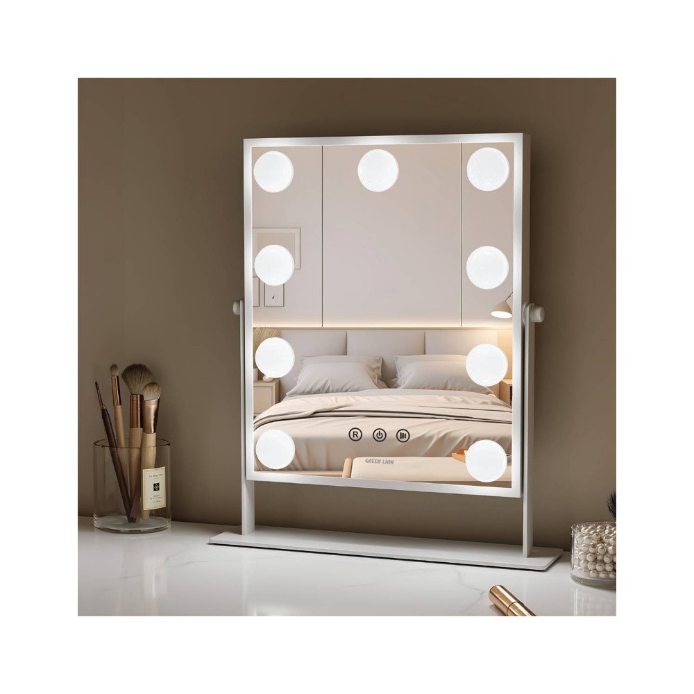Green lion makeup mirror 9 led - 1