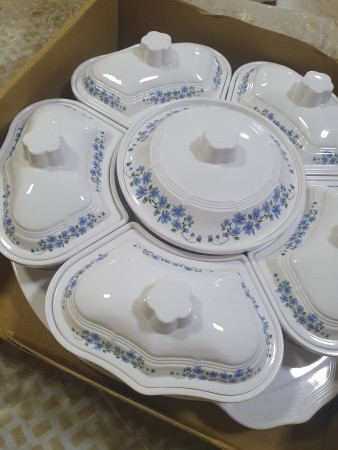 Revolving party set 100% melamine - 3