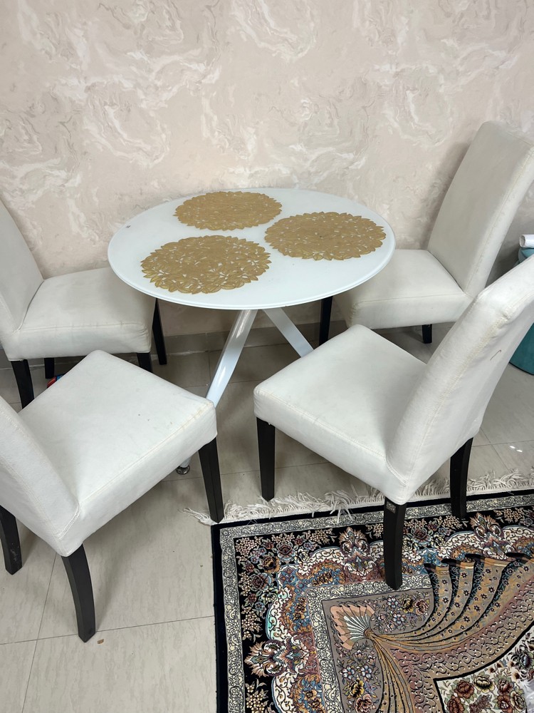 Small Dining Table with 4 chairs - 4