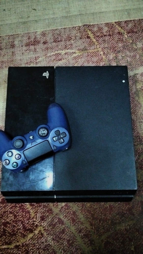 playstation 4 with a joystick. - 2